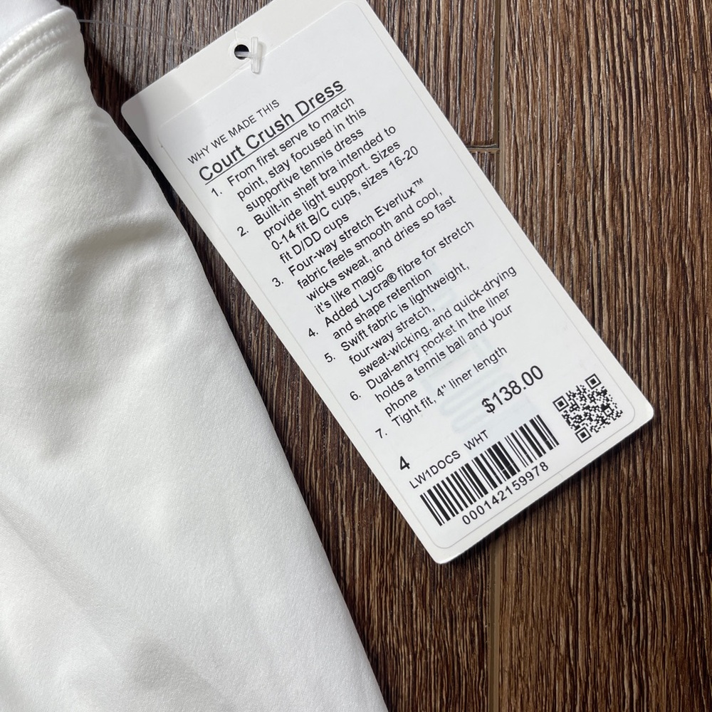lululemon athletica White Mini Dress - Picture 7 of 9